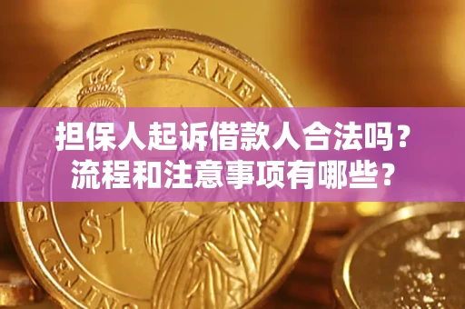 济南担保人起诉借款人合法吗？流程和注意事项有哪些？