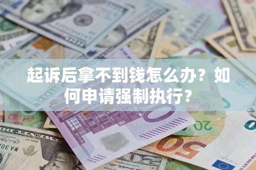 济南起诉后拿不到钱怎么办？如何申请强制执行？