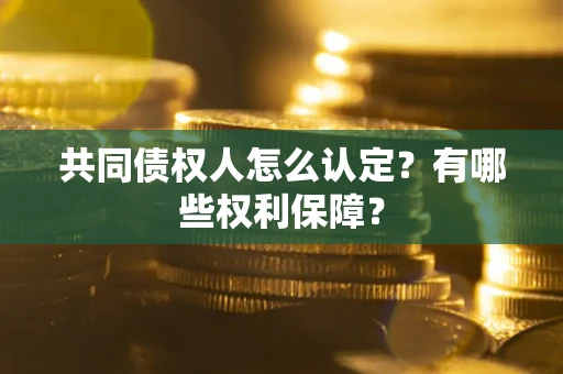 济南共同债权人怎么认定？有哪些权利保障？