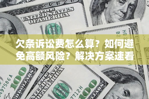 济南欠条诉讼费怎么算？如何避免高额风险？解决方案速看！