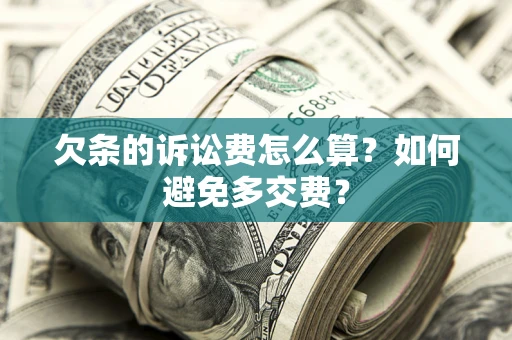 济南欠条的诉讼费怎么算？如何避免多交费？