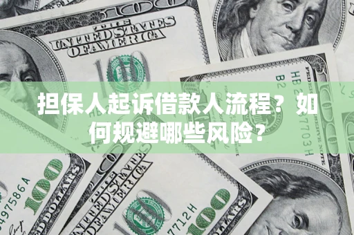 济南担保人起诉借款人流程？如何规避哪些风险？