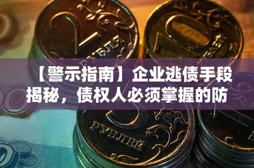 济南【警示指南】企业逃债手段揭秘，债权人必须掌握的防坑宝典